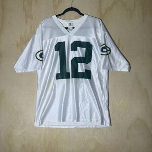 VTG Green Bay Packers NFL Team Apparel Aaron Rodger’s Jersey Size Large White
